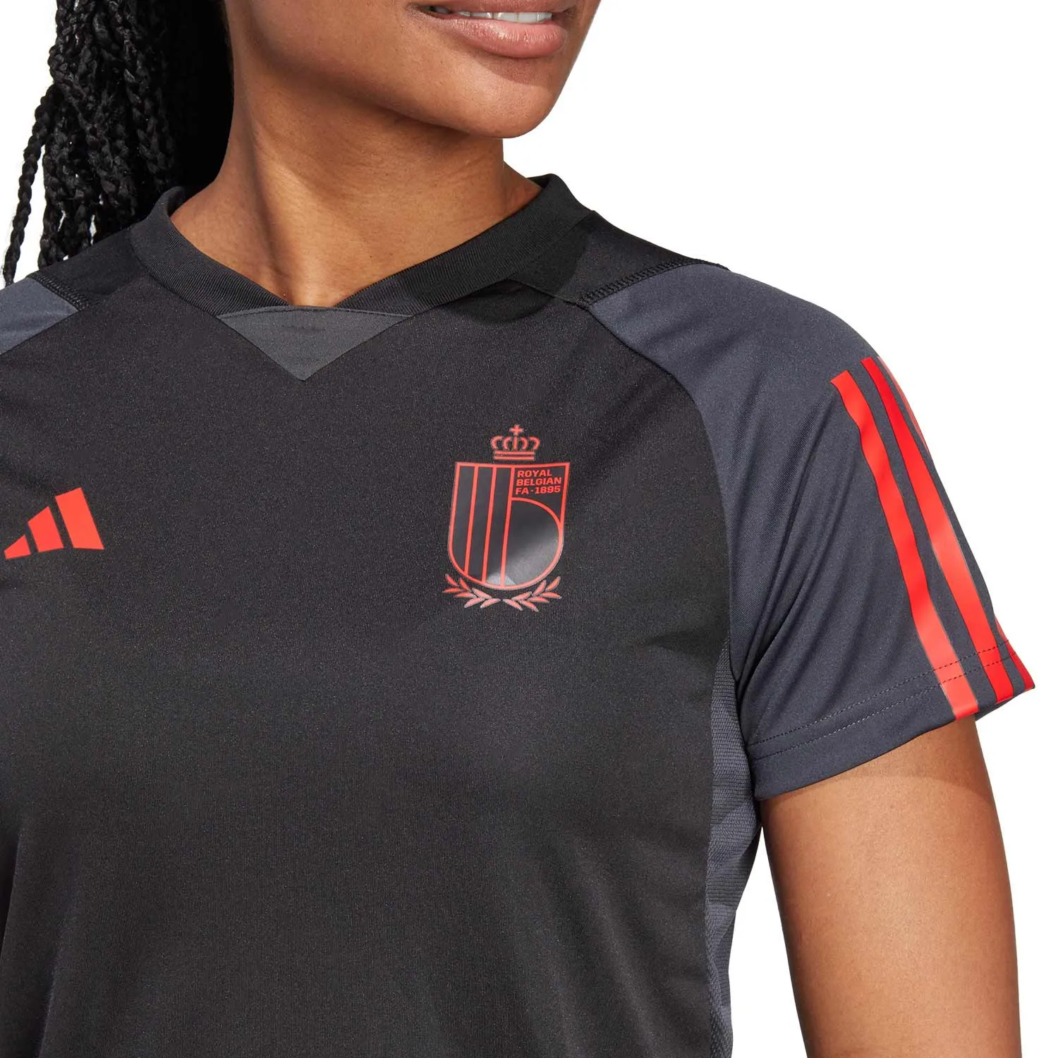 Camiseta adidas Bélgica mujer entrenamiento