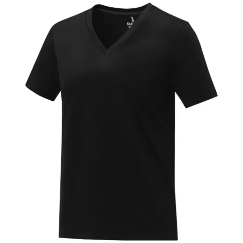 Camiseta de manga corta y cuello en V para mujer 'Somoto'