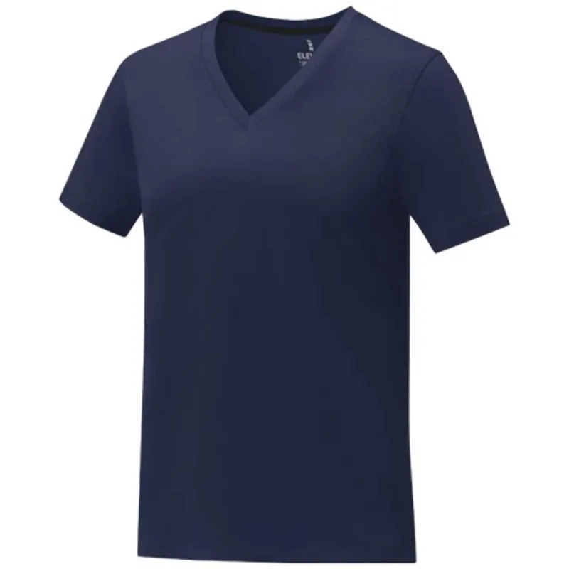 Camiseta de manga corta y cuello en V para mujer 'Somoto'