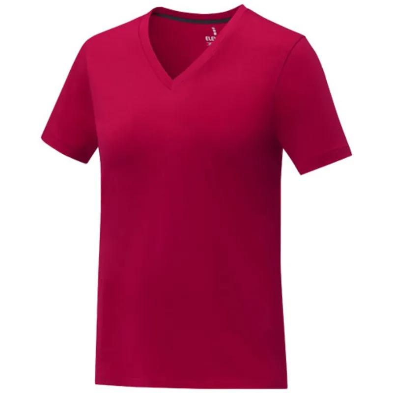 Camiseta de manga corta y cuello en V para mujer 'Somoto'
