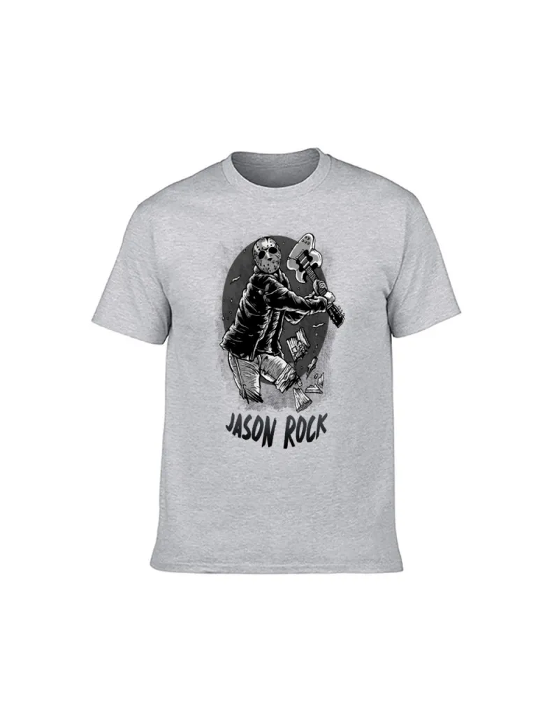 Camiseta Jason voorhees Rock Viernes 13 color gris