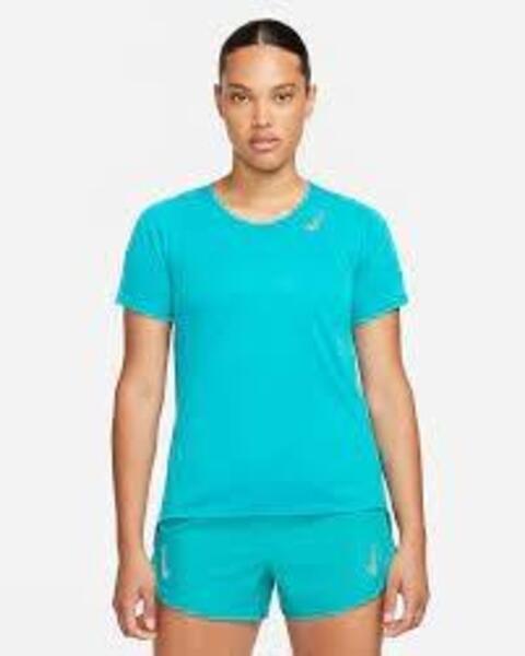 CAMISETA RUNNING  MUJER  NIKE DRIF FIT AZUL