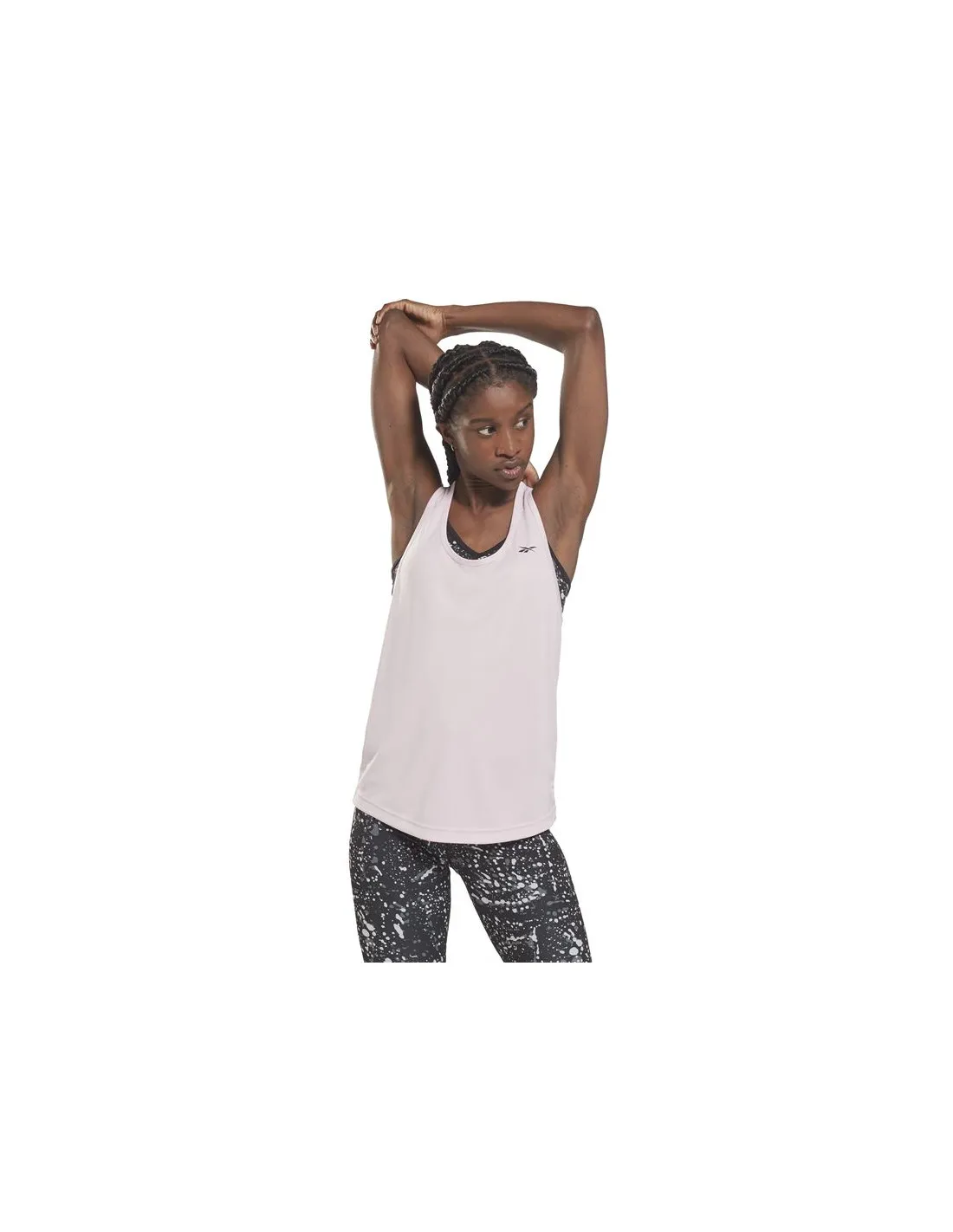 Camiseta sin mangas de training Reebok Mesh Back W Frost Berry