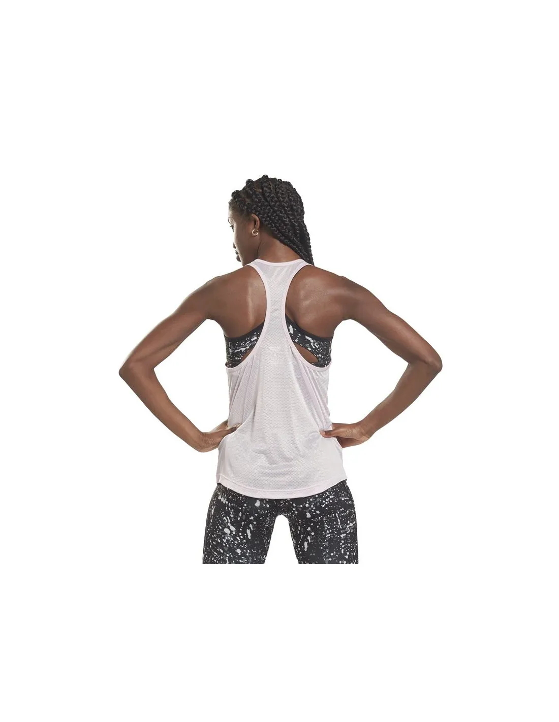 Camiseta sin mangas de training Reebok Mesh Back W Frost Berry
