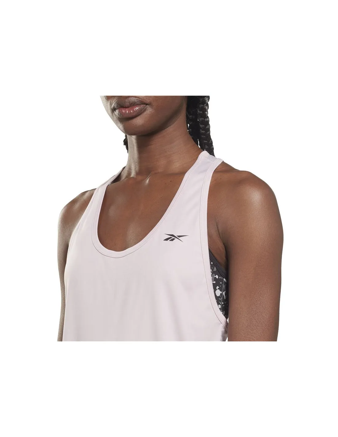 Camiseta sin mangas de training Reebok Mesh Back W Frost Berry