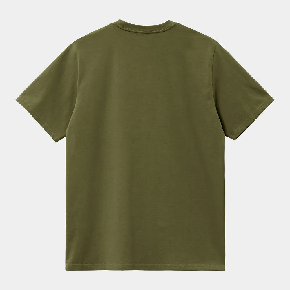 CAMISETA VERDE CARHARTT SCRIPT TSHIRT DUNDEE/GLASSY PINK S