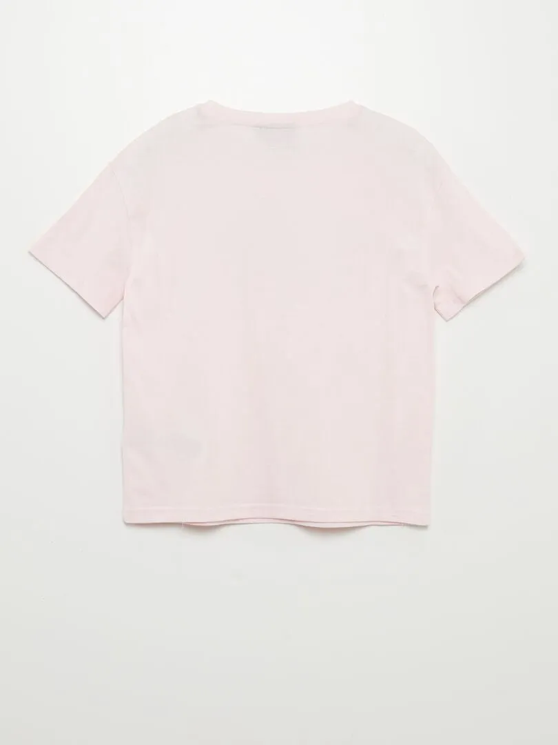 CAMISETA 'KISS'  ROSA