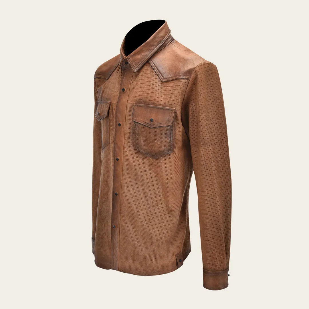 Camisola en piel genuina de ovino