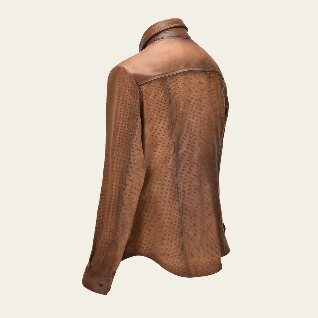 Camisola en piel genuina de ovino