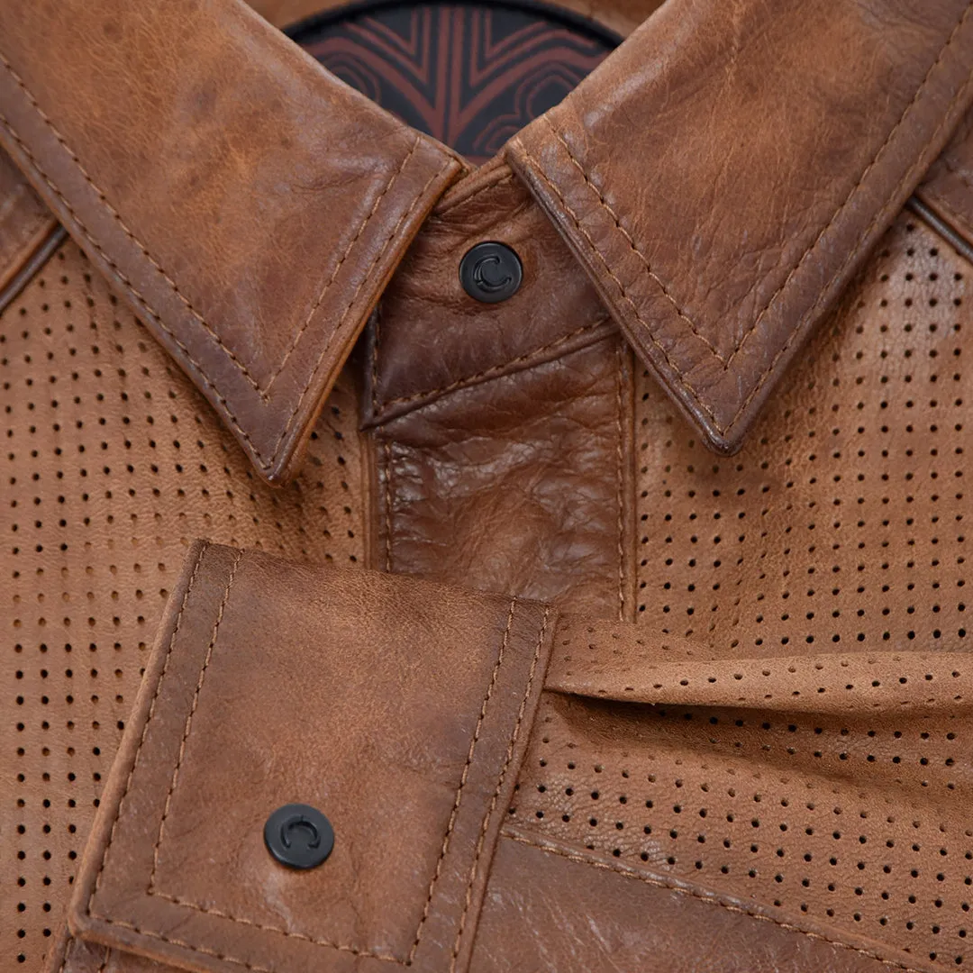 Camisola en piel genuina de ovino