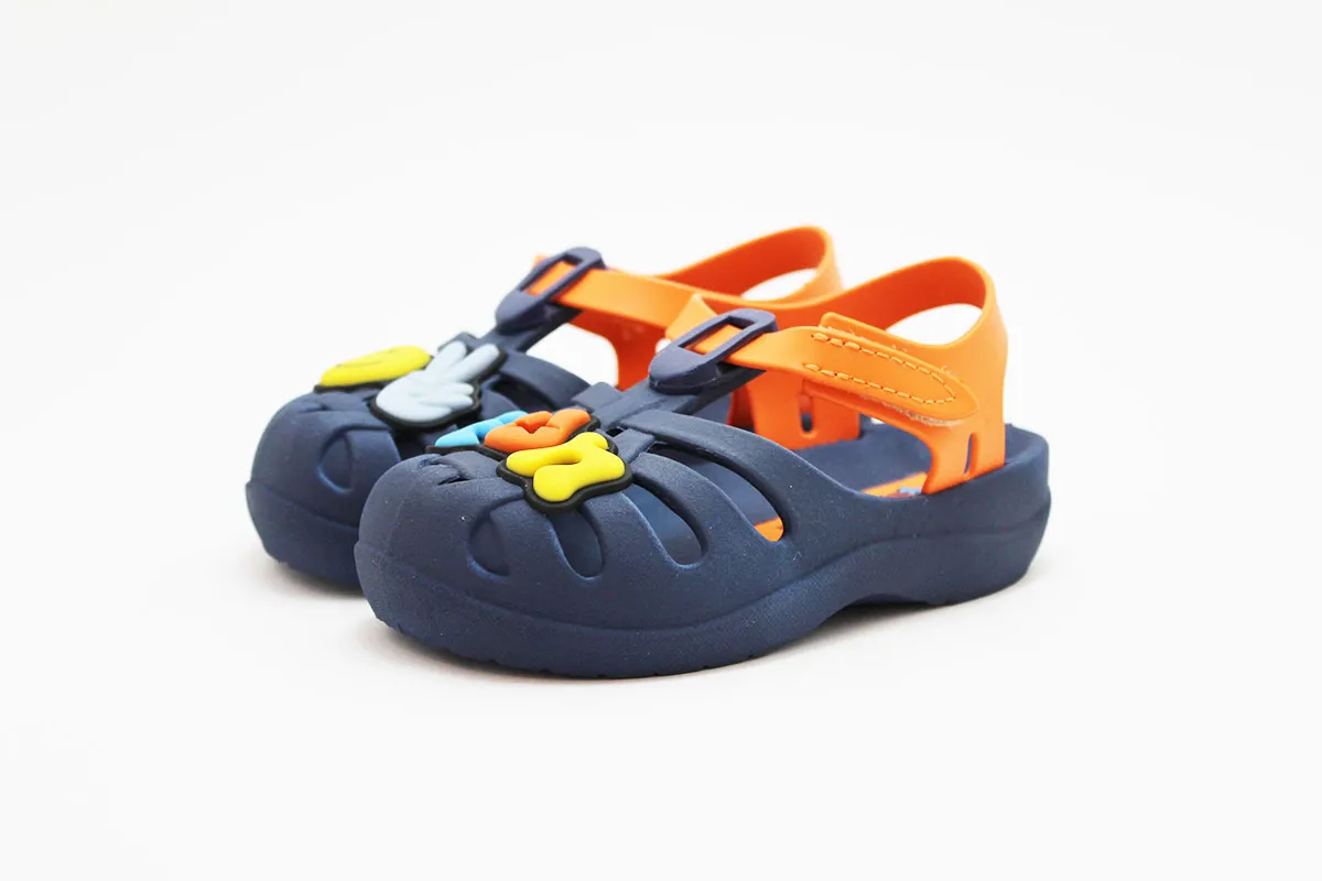 Cangrejeras Ipanema azul letras niños