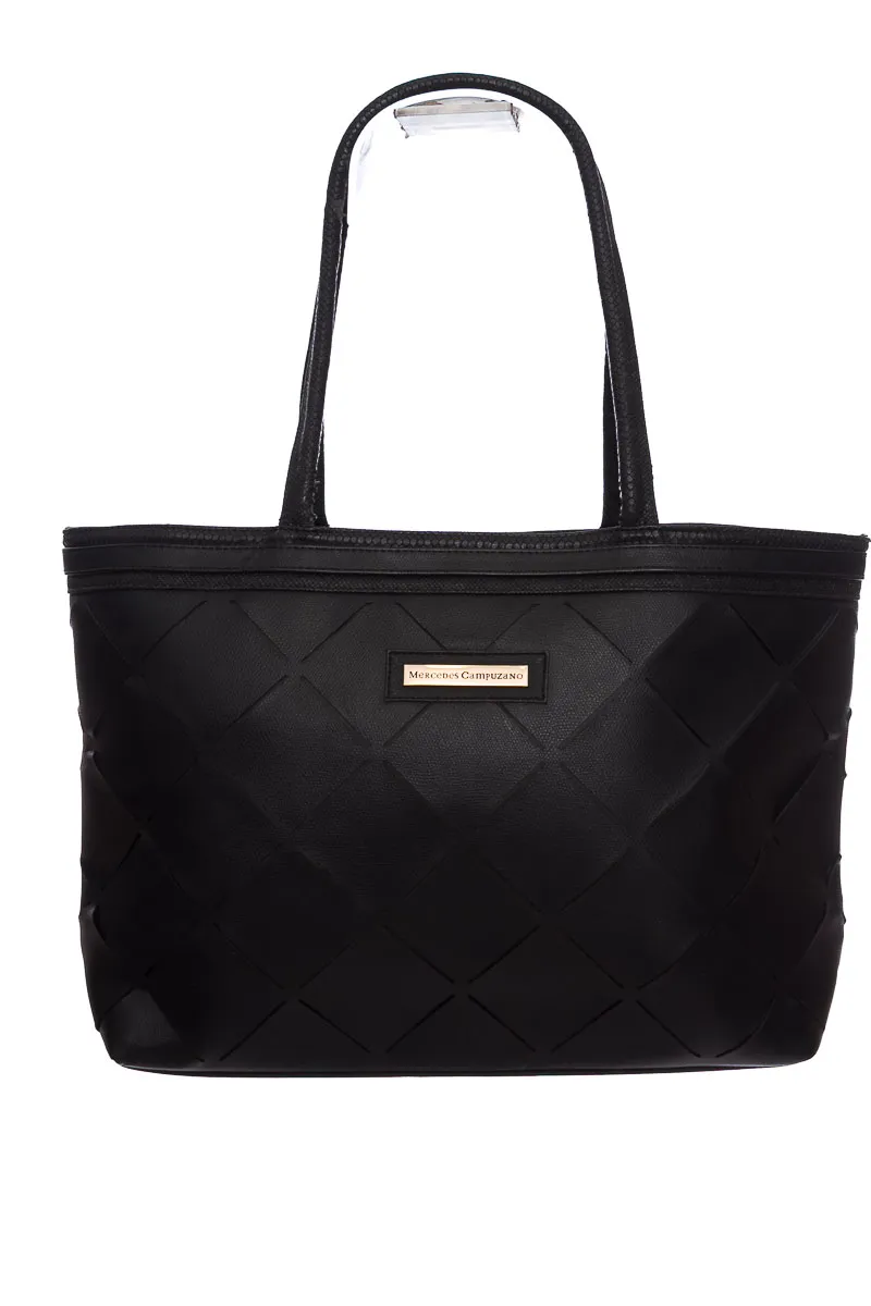 CARTERA / BOLSO / MONEDERO COLOR NEGRO  MERCEDES CAMPUZANO
