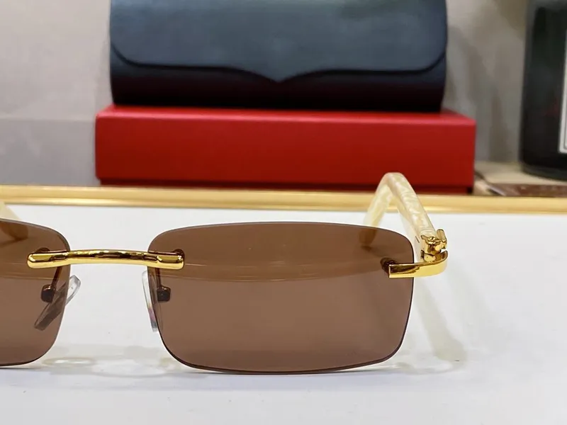 Carti Gafas de sol Diseñador Mujer Hombre Sombras Moda Multicolor Gafas de sol Mujeres Para hombre Cuerno de búfalo Gafas de sol