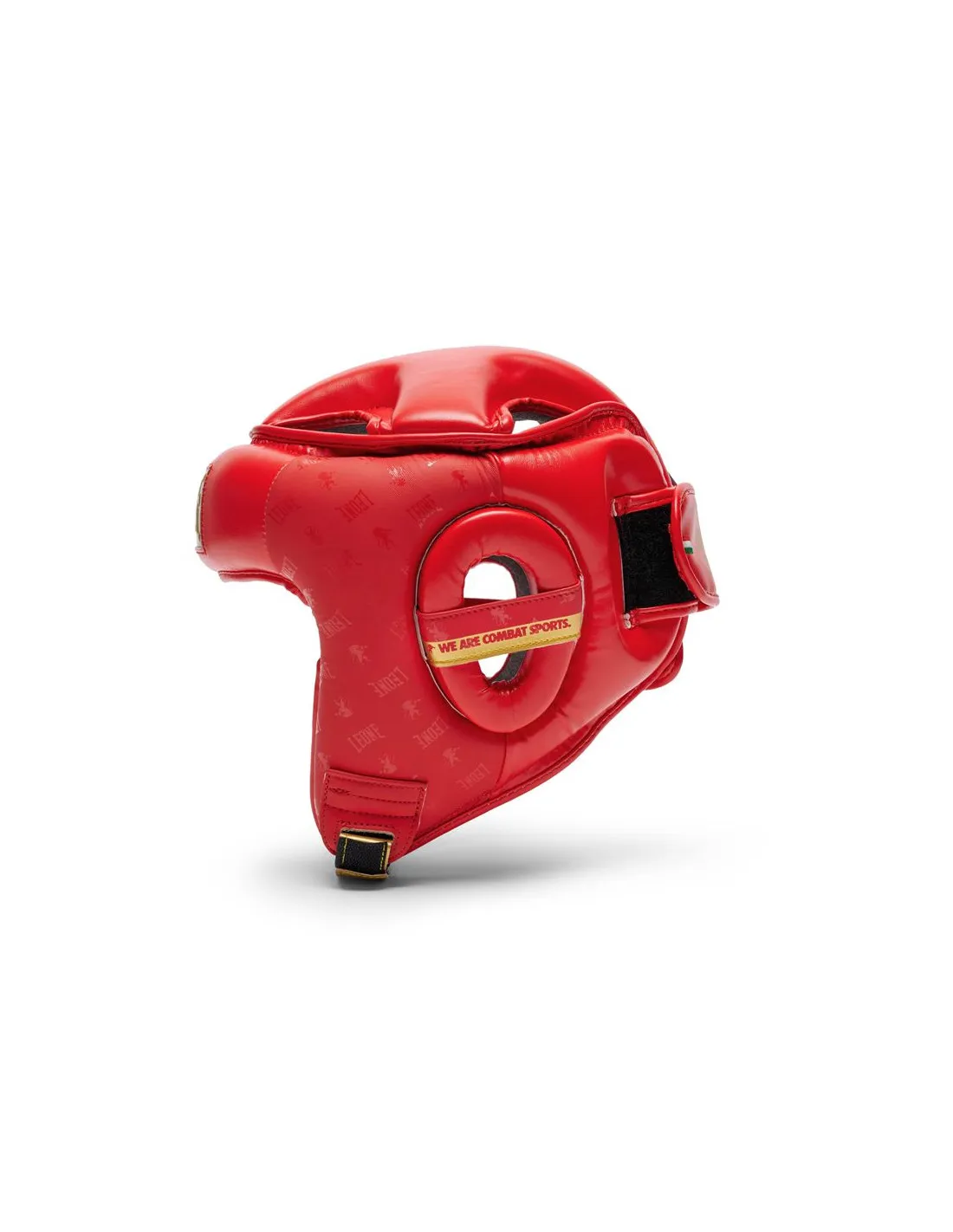Casco de Boxeo Leone Protector Abierto Dna Rojo