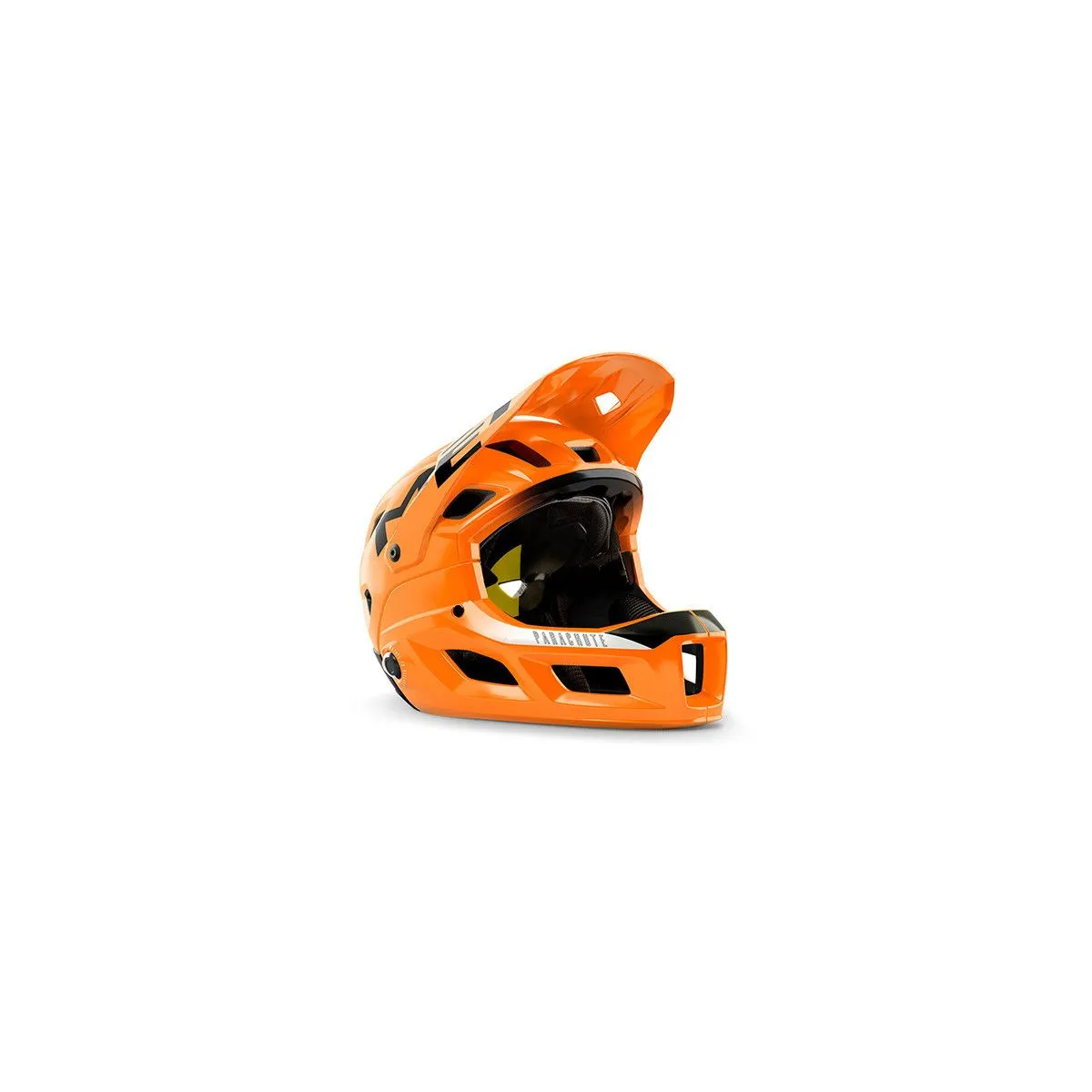 Casco de enduro Met Parachute MCR mentonera desmontable naranja