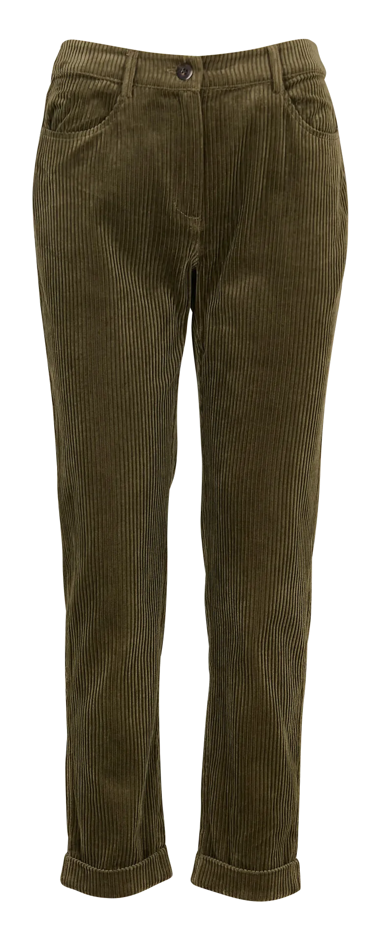 CASEYL  PANTALóN RECTO DE PANA ACANALADA EN CAQUI