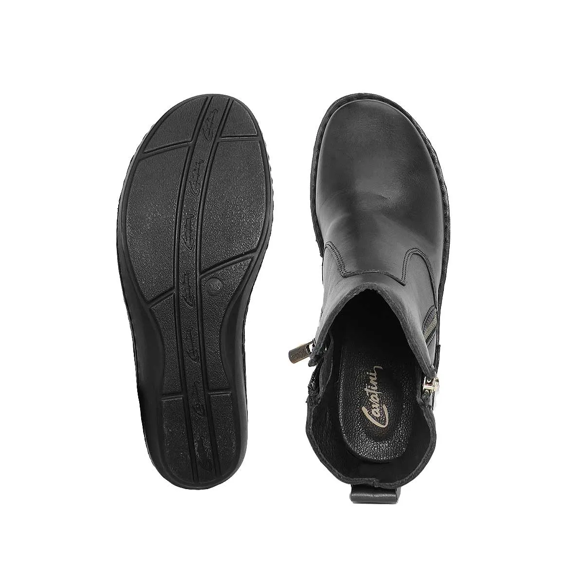 Cavatini Botas Botita De Cuero Mujer – 52159801001