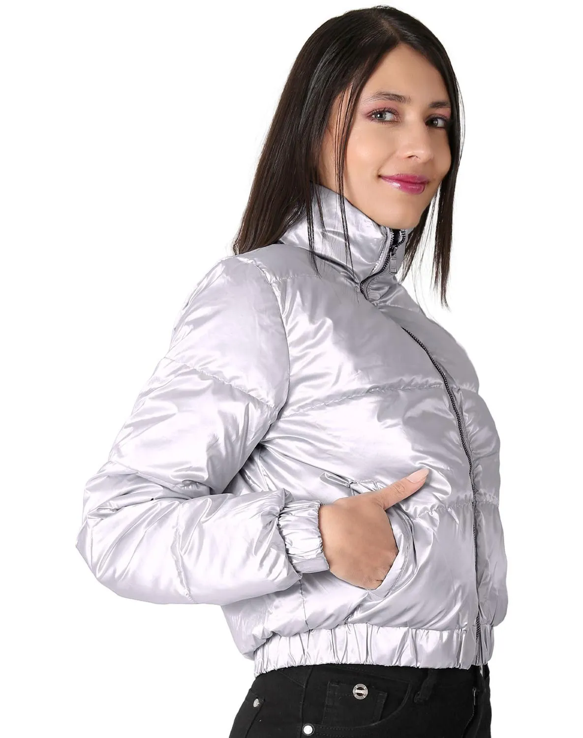 Chamarra Mujer Plata Roosevelt 50104857