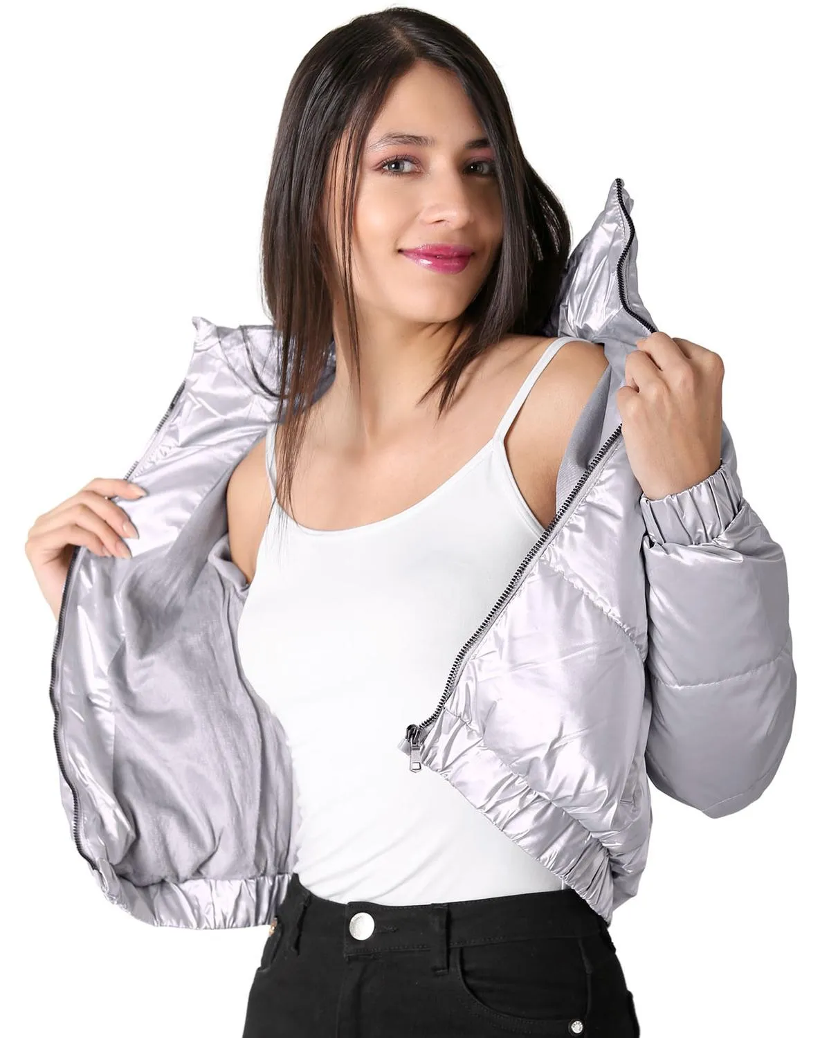 Chamarra Mujer Plata Roosevelt 50104857