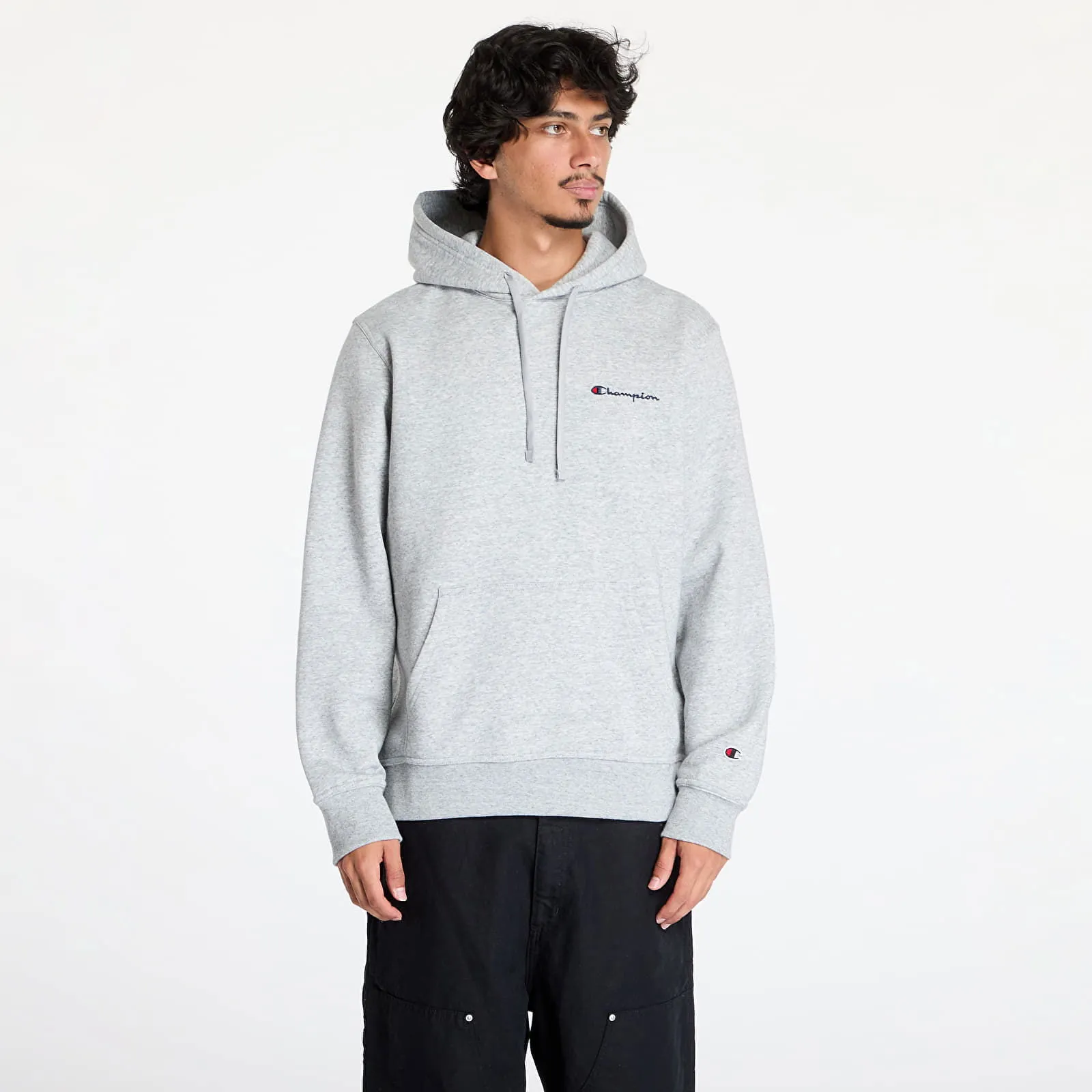 Champion Sweatshirt Hooded Sweatshirt Light Grey M