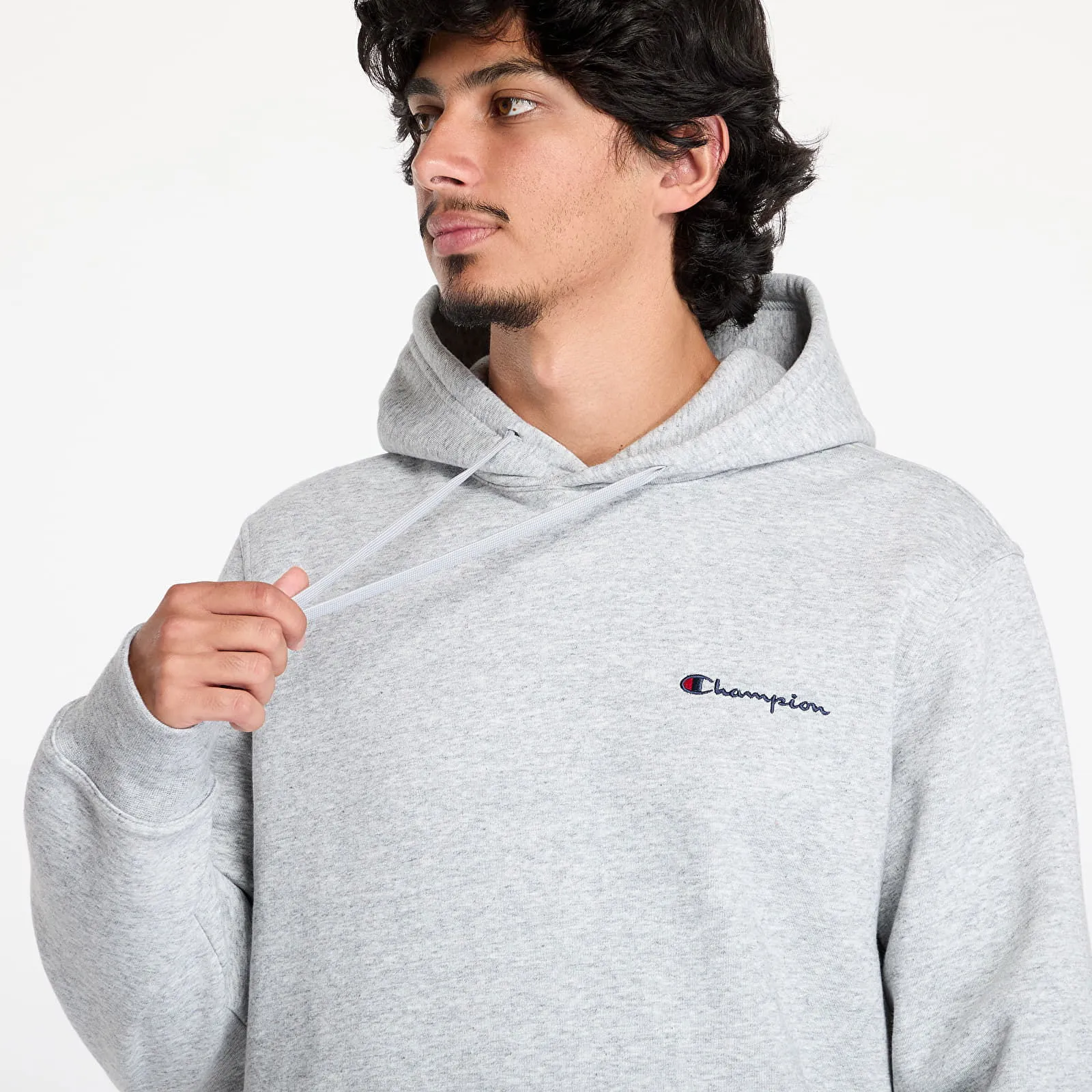 Champion Sweatshirt Hooded Sweatshirt Light Grey M