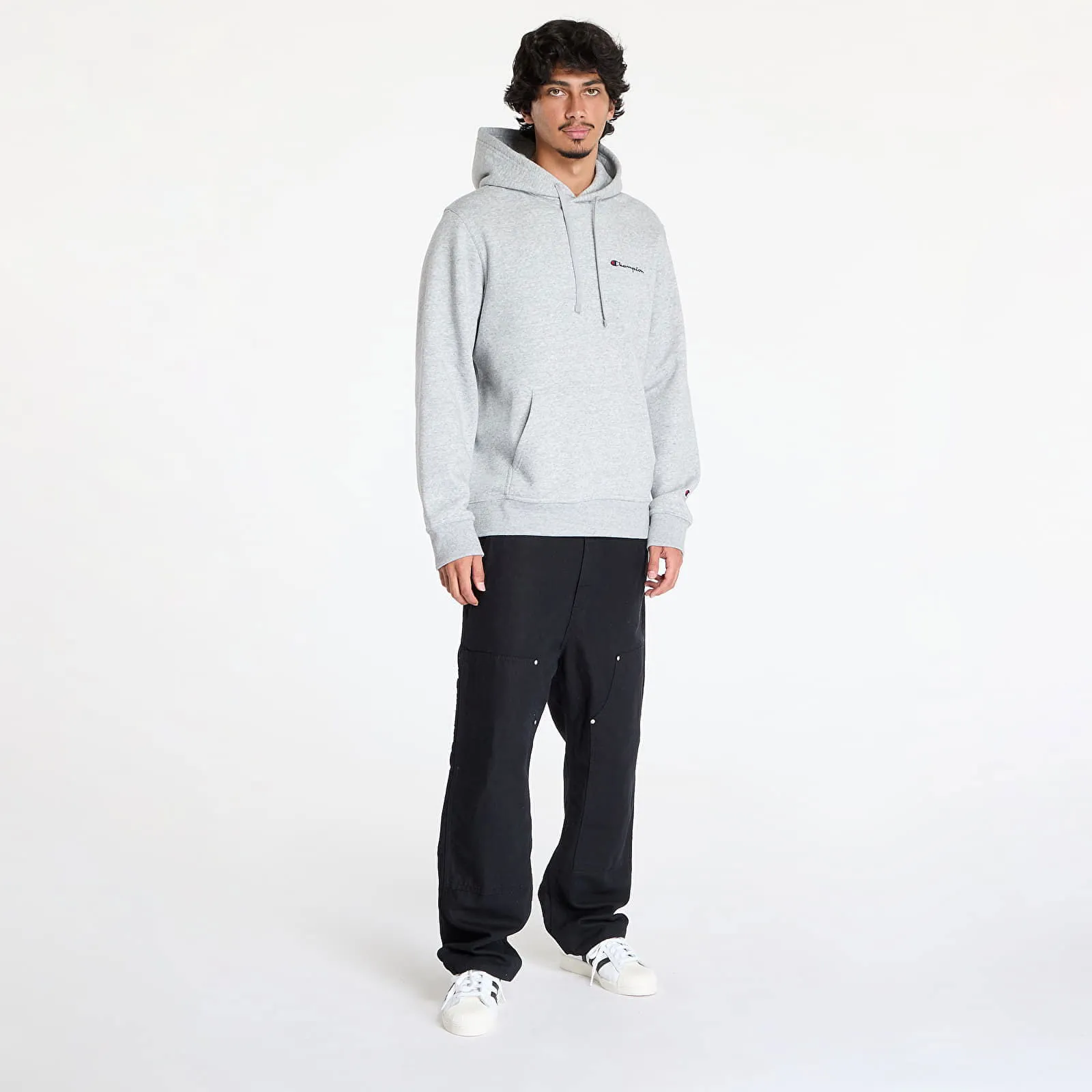 Champion Sweatshirt Hooded Sweatshirt Light Grey M