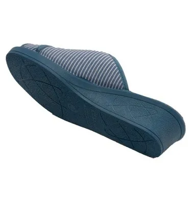 Chancla verano mujer rayas marineras Andinas en azul marino