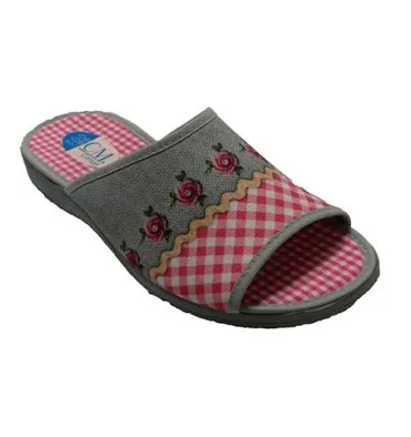 Chanclas mujer abierta punta y talón Calzamur en fuxia