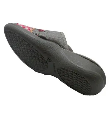 Chanclas mujer abierta punta y talón Calzamur en fuxia