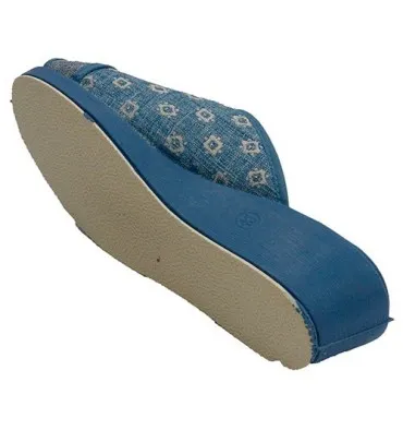 Chanclas mujer abierta punta y talón elástico empeine Muñoz y Tercero en azul