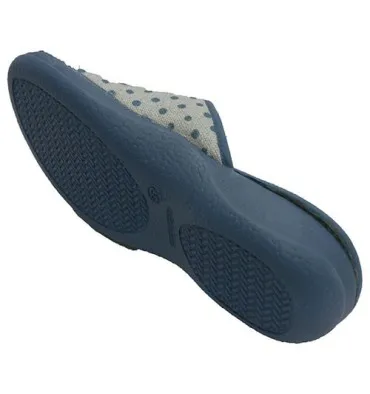Chanclas mujer abiertas detrás delante Calzamur en azul