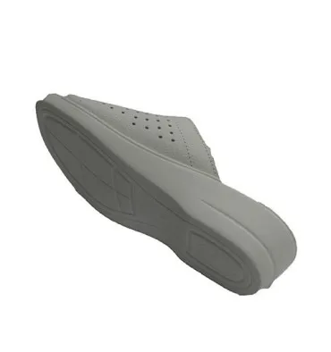 Chanclas mujer anatómicas con dos hebilla planta muy blanda Muñoz y Tercero en blanco