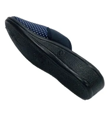 Chanclas mujer estar casa punta cerrada Nevada en azul