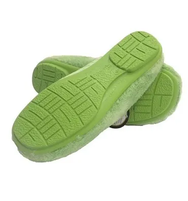 Chanclas mujer estar en casa con pollito en pala forro de colores COSTA en verdina