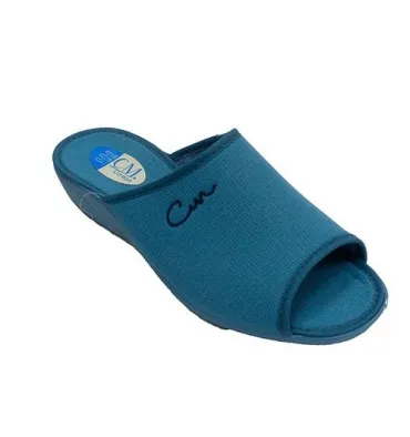 Chanclas verano mujer abierta punta y talón Calzamur en tejano
