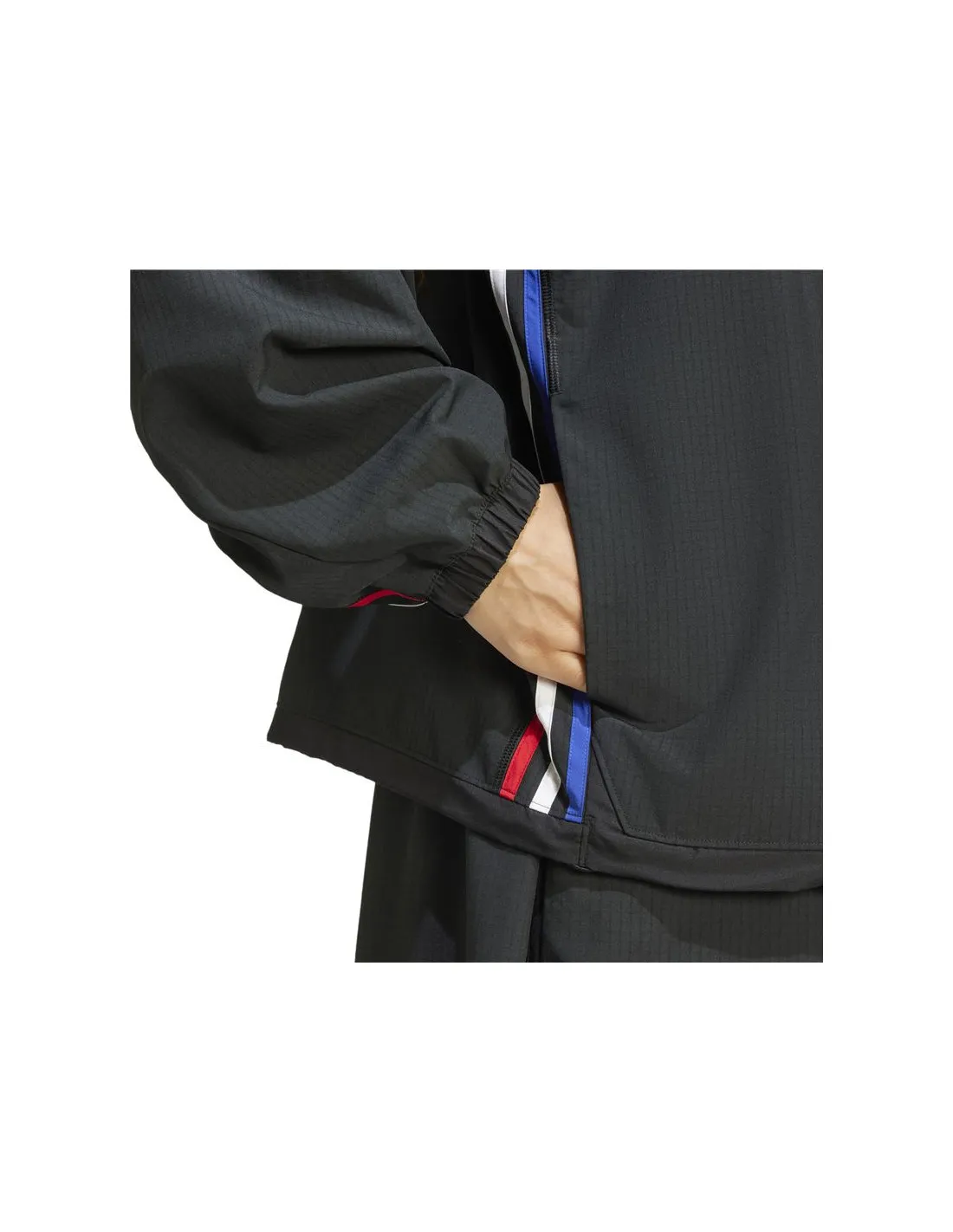 CHAQUETA ADIDAS EXPRESS ALL GENDER ANTIMICROBIAL BREAKING TRACKTOP MUJER NEGRO