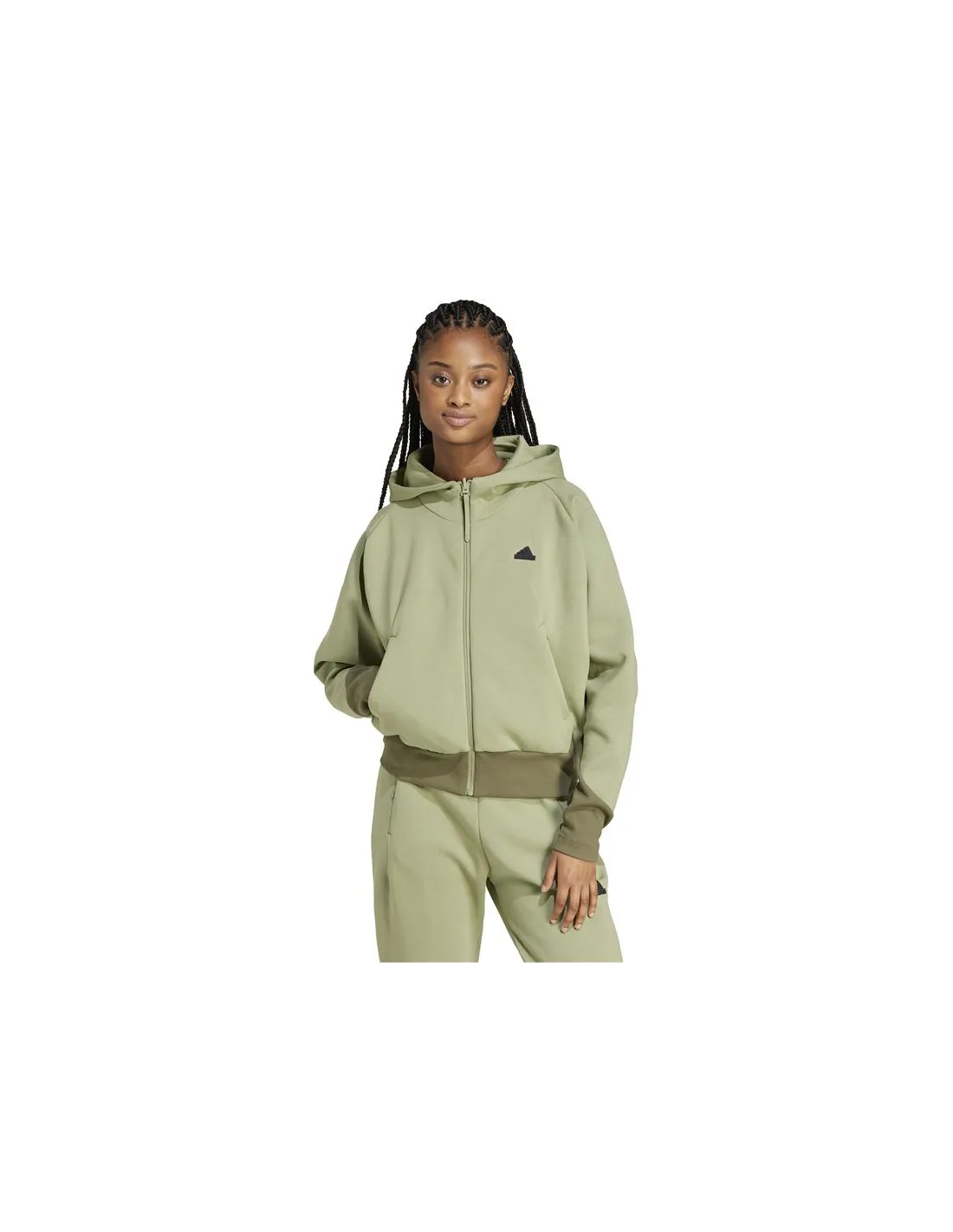 Chaqueta adidas Z.N.E. Fullzip Mujer Verde