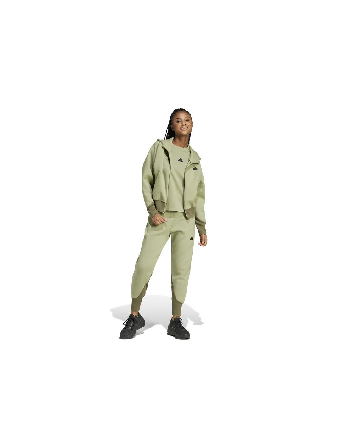 Chaqueta adidas Z.N.E. Fullzip Mujer Verde