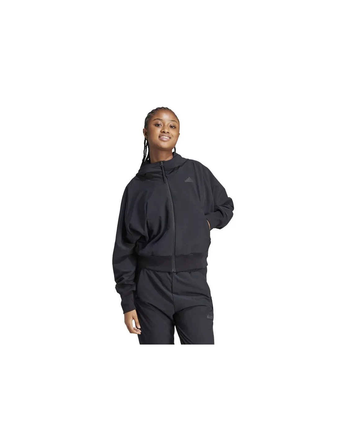 Chaqueta adidas Z.N.E. Woven Fz Mujer Negro
