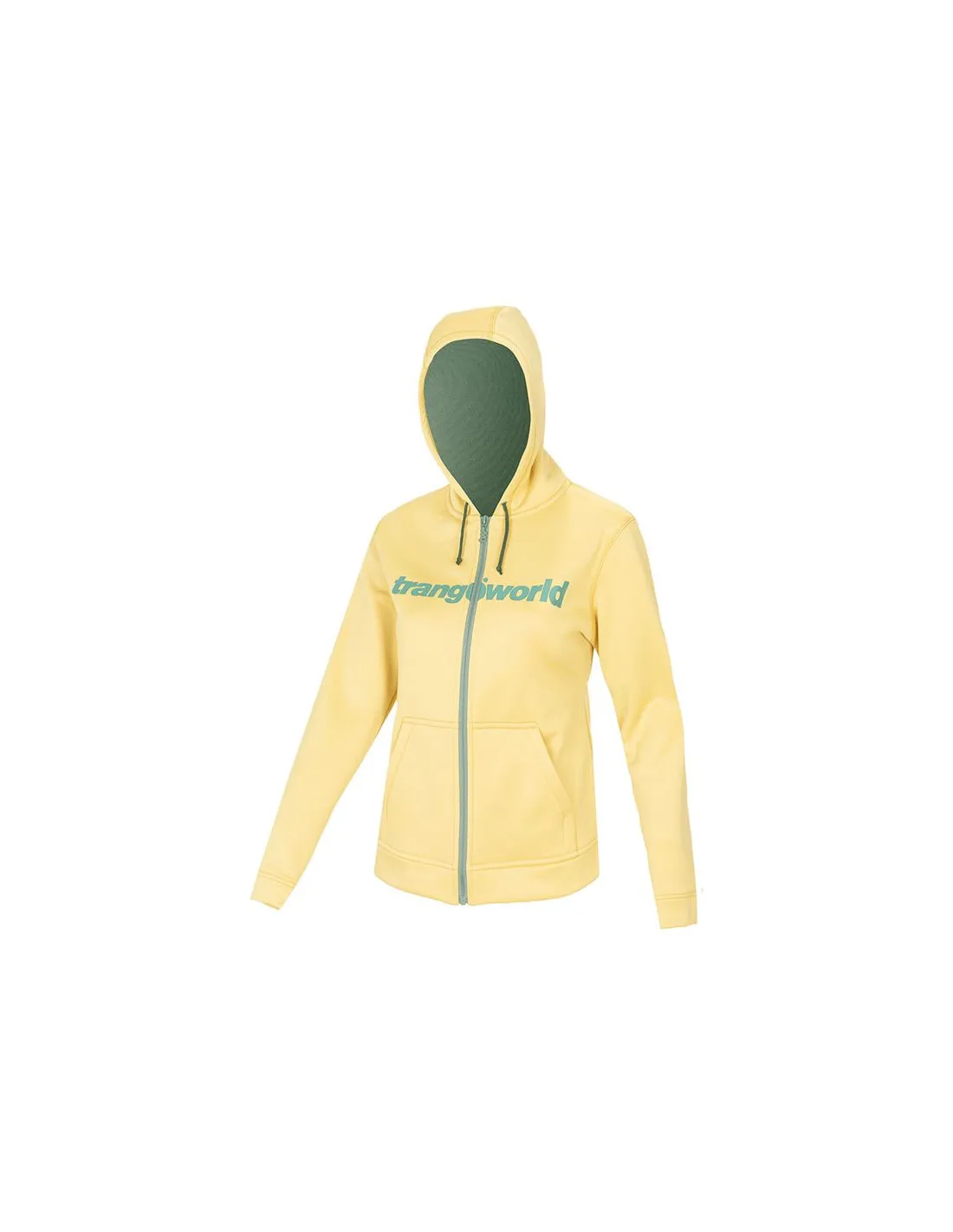 Chaqueta con Capucha amarilla de montaña Transworld Liena Mujer