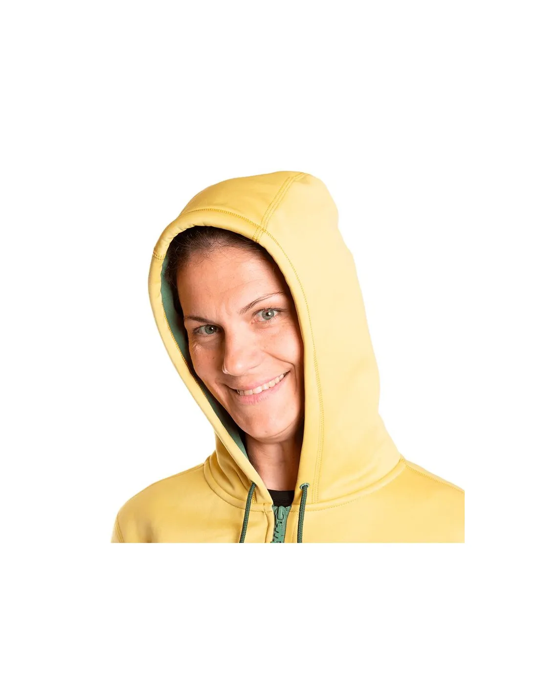 Chaqueta con Capucha amarilla de montaña Transworld Liena Mujer
