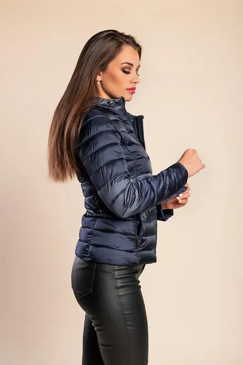 Chaqueta con capucha, azul