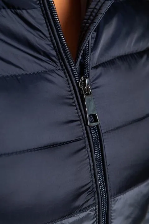 Chaqueta con capucha, azul