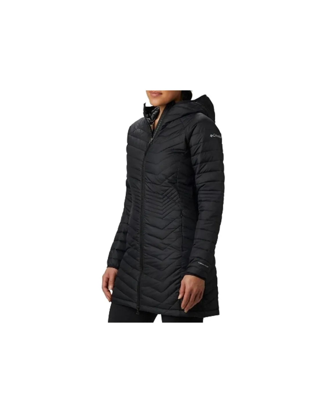 Chaqueta con Capucha Negra de montaña Columbia Powder Lite™ Mujer