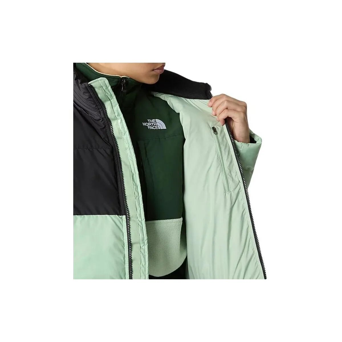 Chaqueta Cropped Saikuru Mujer Misty Sage/Black