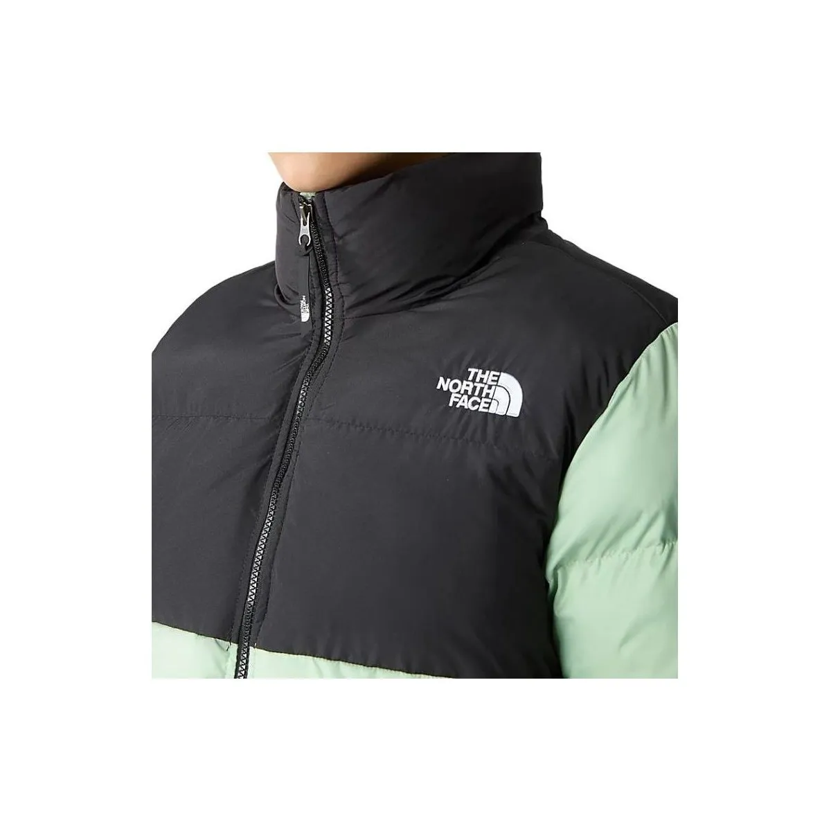 Chaqueta Cropped Saikuru Mujer Misty Sage/Black