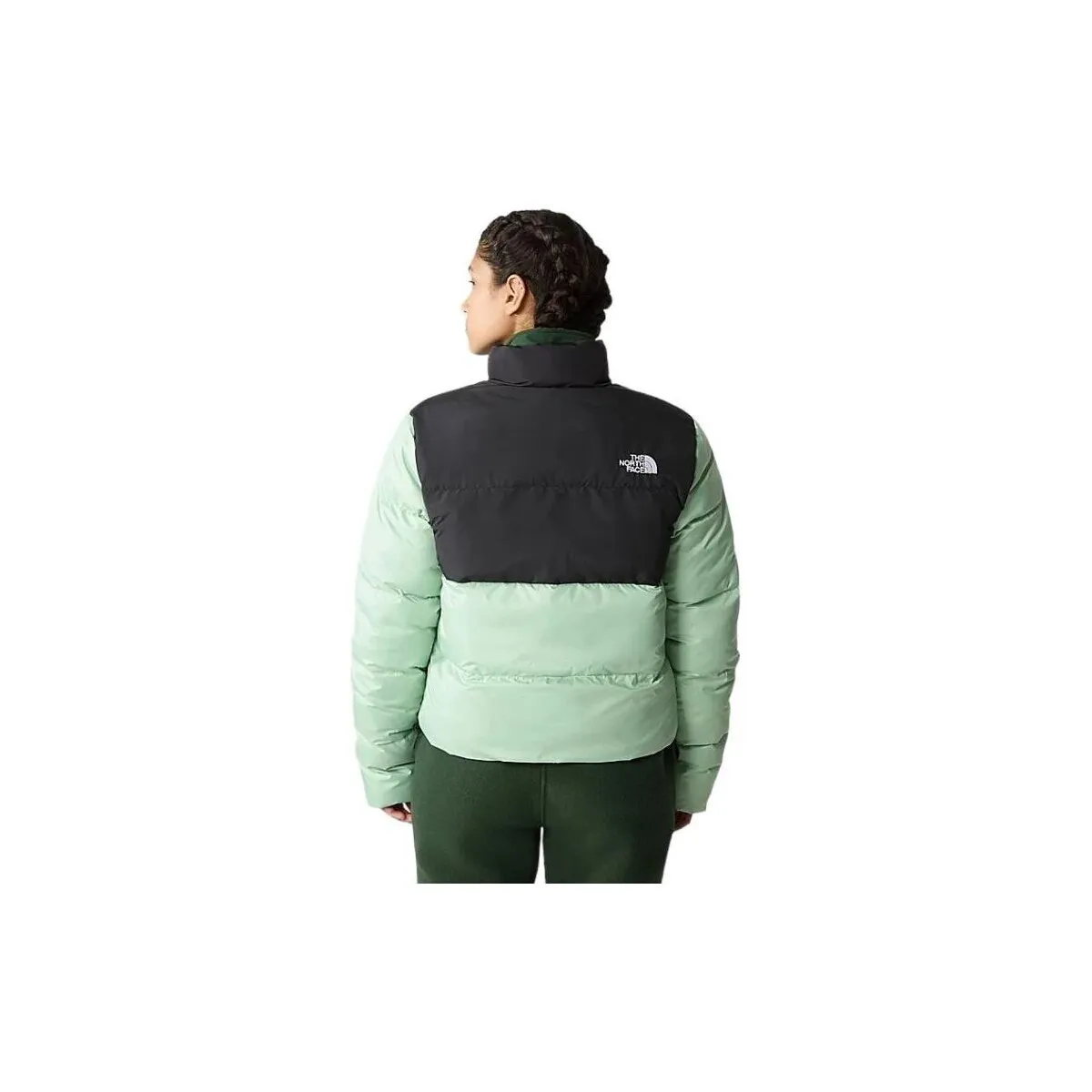 Chaqueta Cropped Saikuru Mujer Misty Sage/Black