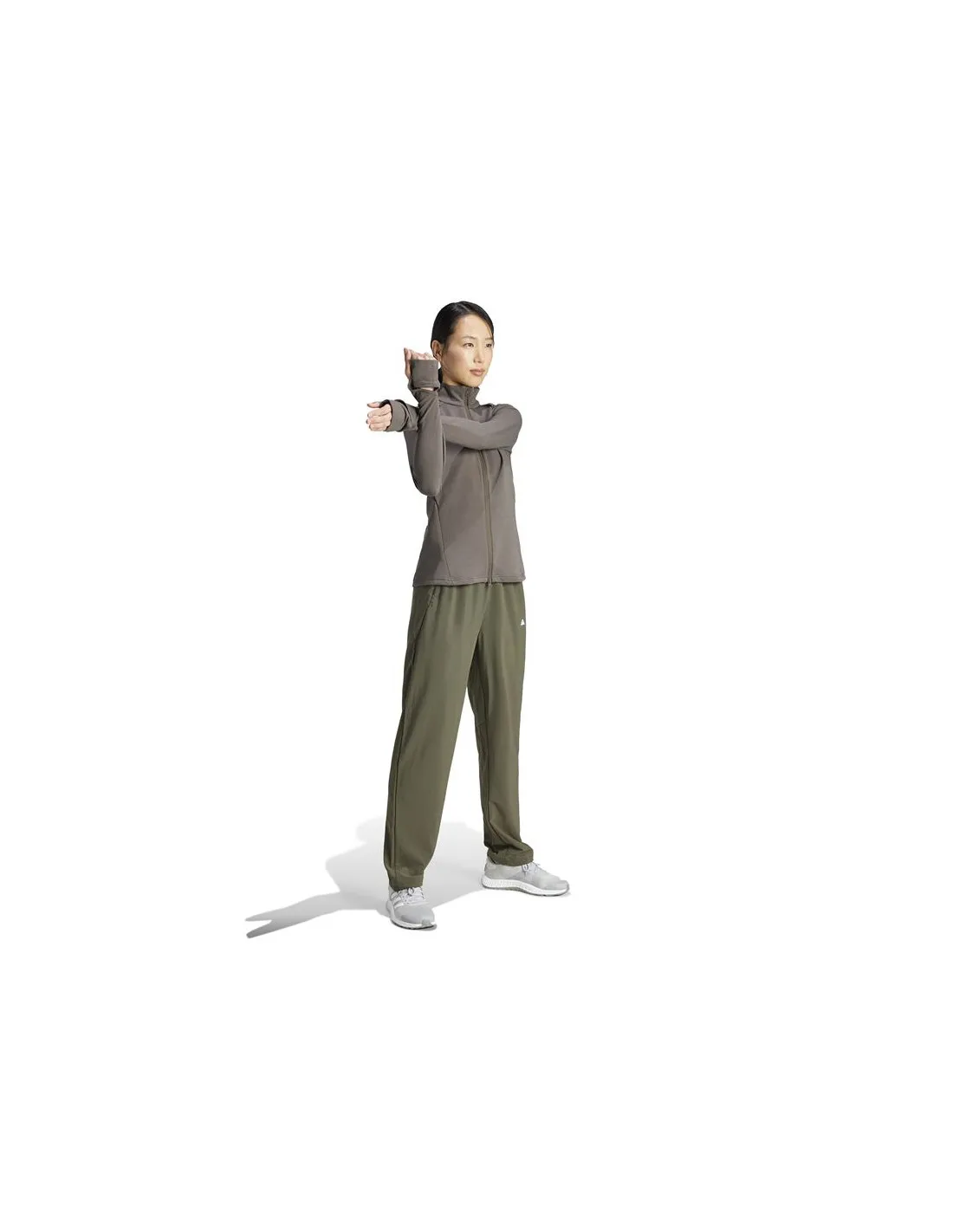 Chaqueta de Fitness adidas Training Cover Up Mujer Verde Oliva