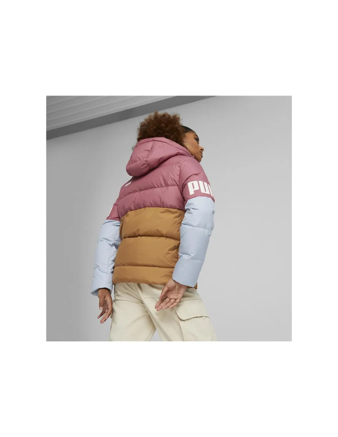 Chaqueta de Fitness Puma Power Down Puffer Azul Mujer