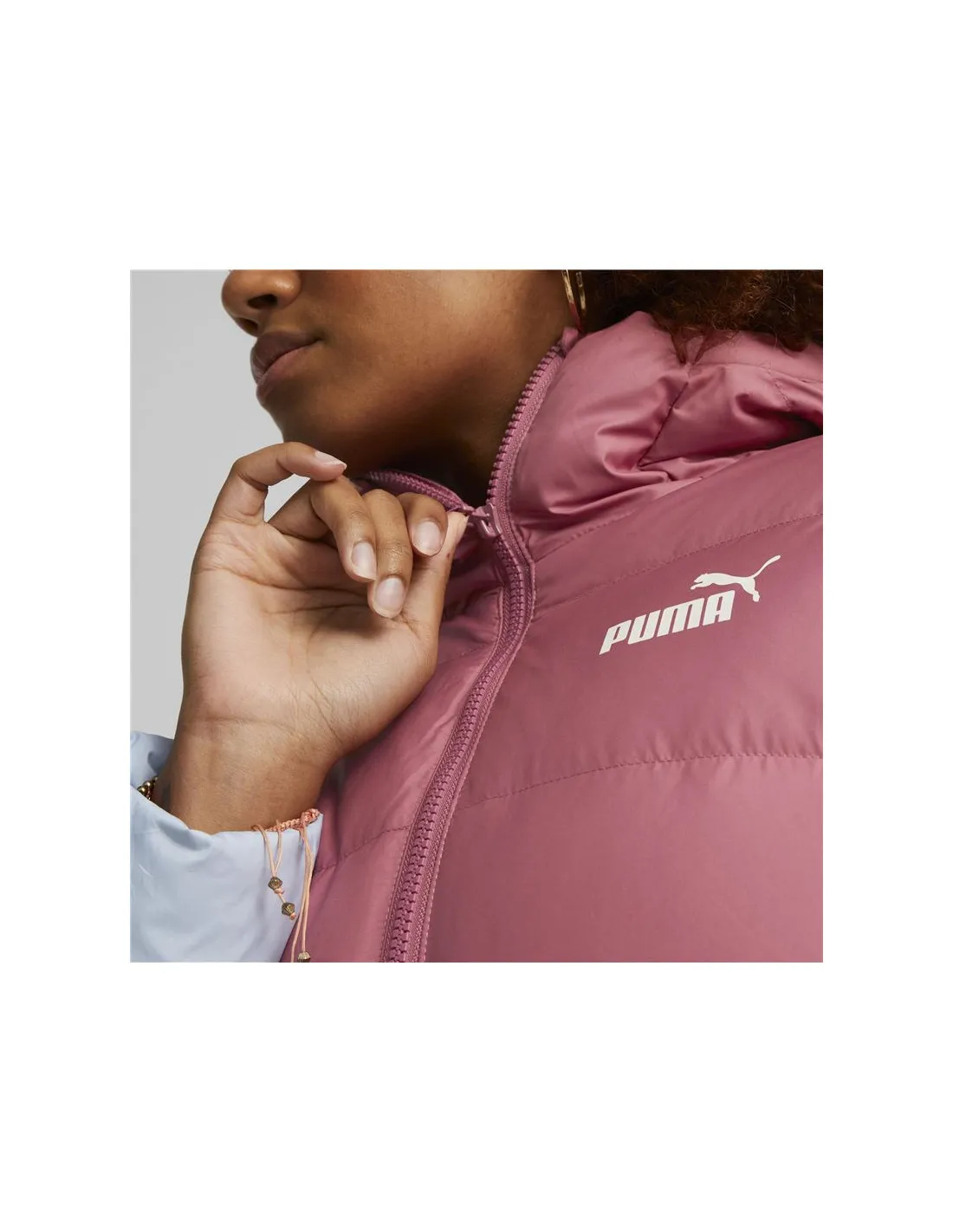 Chaqueta de Fitness Puma Power Down Puffer Azul Mujer